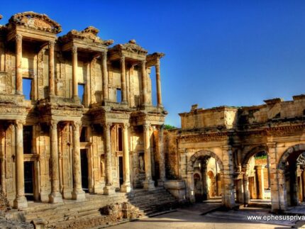 The Celsus Library From The Ephesus Half Day Tour From Kusadasi - Private Ephesus Tours