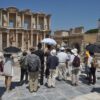 A Group Of Tourists From Less-Walking Ephesus Tour From Izmir – Private Ephesus Tours